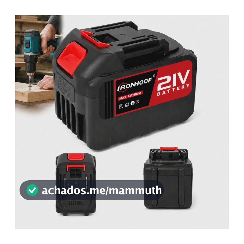 Ferramentas Bateria 6ah 21v Recarregável Profissional Parafusadeira Eletrica