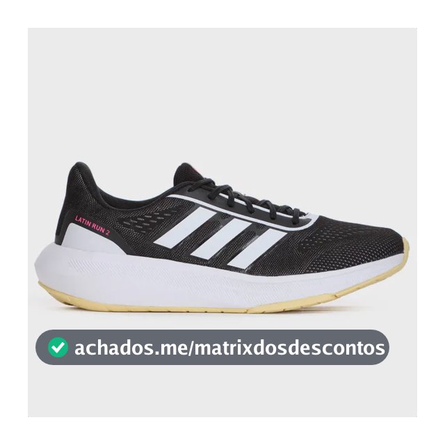 Tênis adidas Latin Run 2.0 Eva Antiderrapante Confortável Preto 39 Br