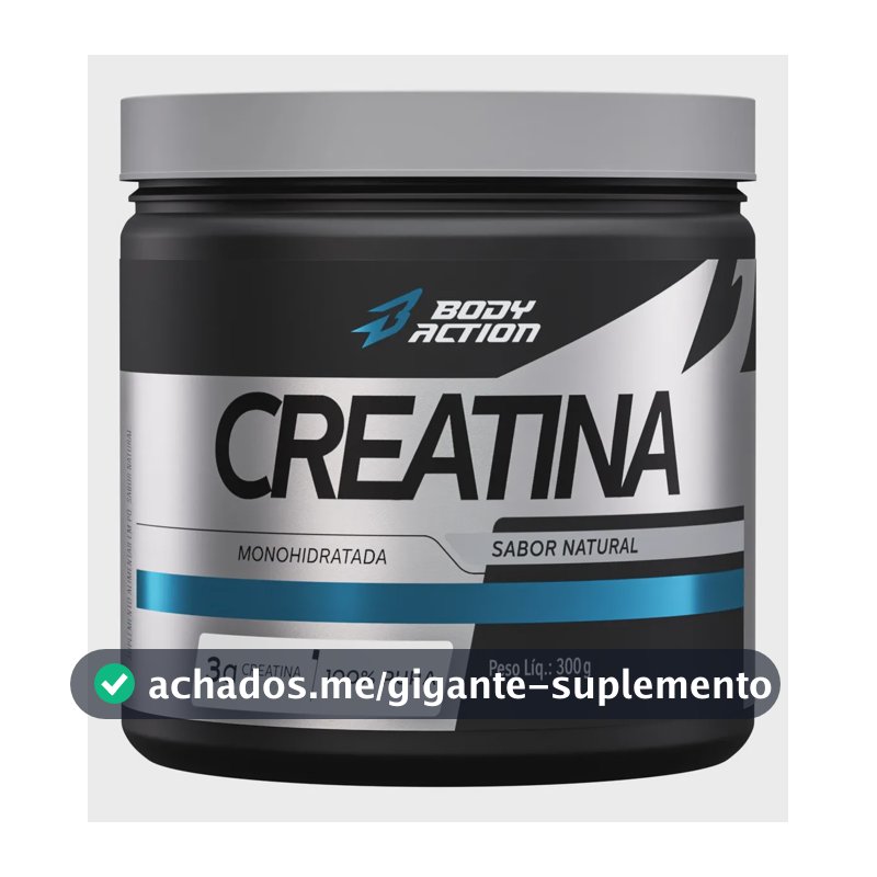 Creatina Monohidratada 300g 100% Pura - Bodyaction