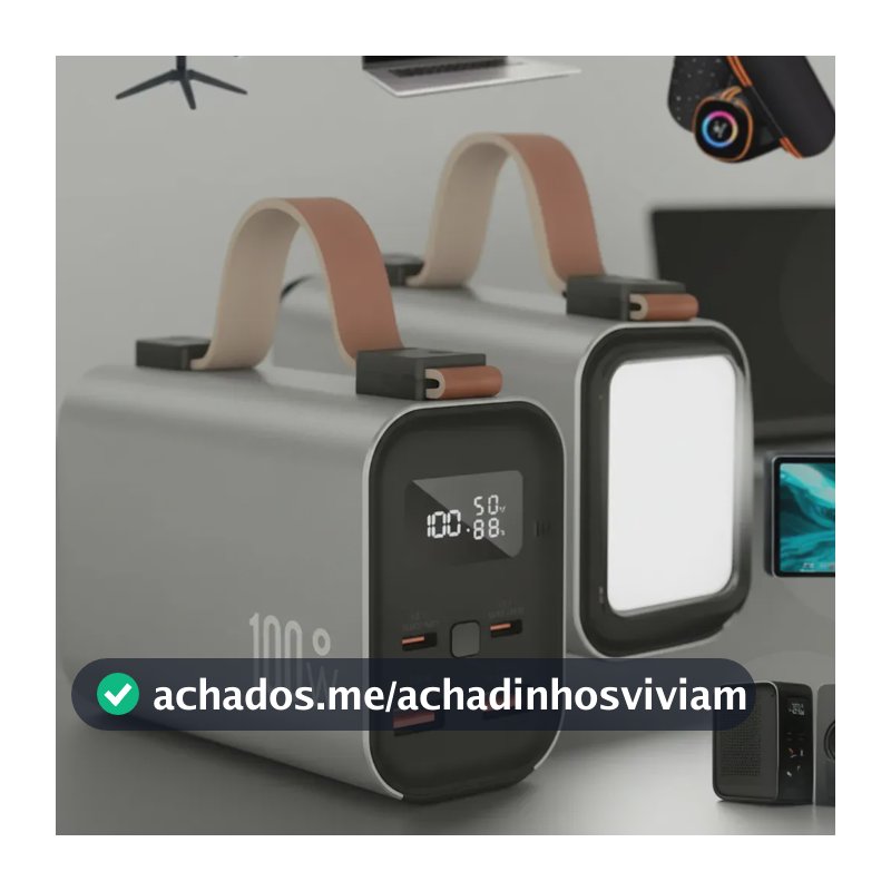 Power Bank Turbo 30000mah 100w Carregador Starlink Notebook Cinza Gray - Power Bank 30000 Mah