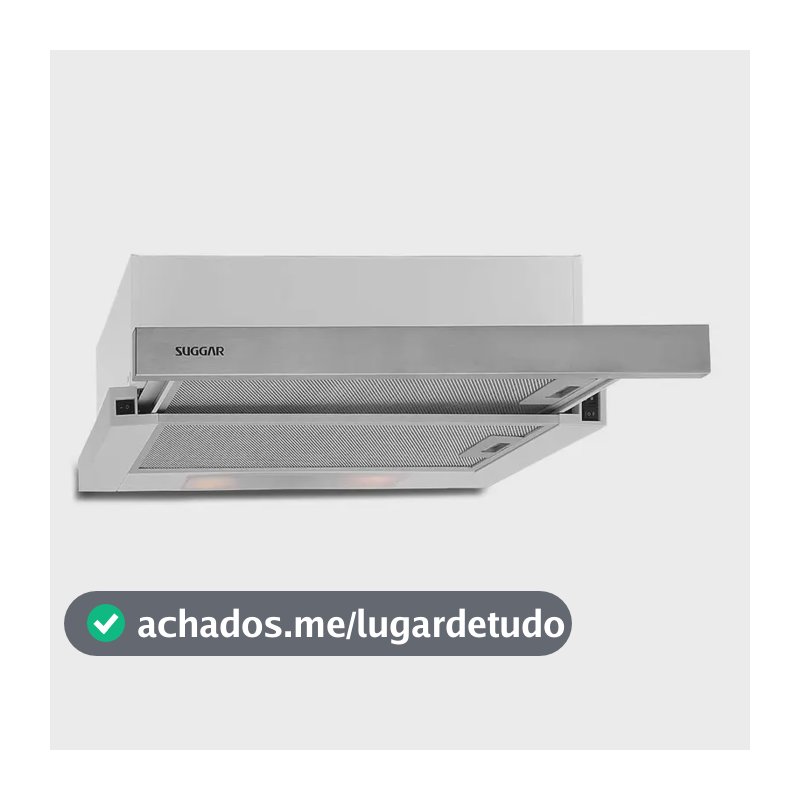 Depurador Slim De Embutir 60cm De61ix Inox Suggar 110v Inox