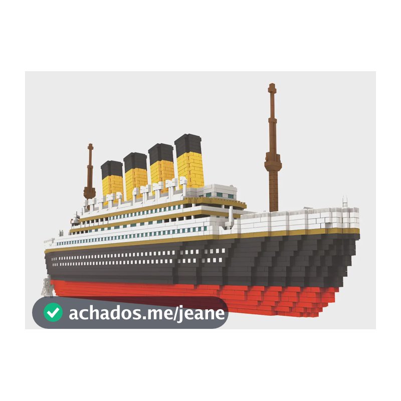 Kit 1855 Peças Conjunto Grande De Blocos Construção Titanic