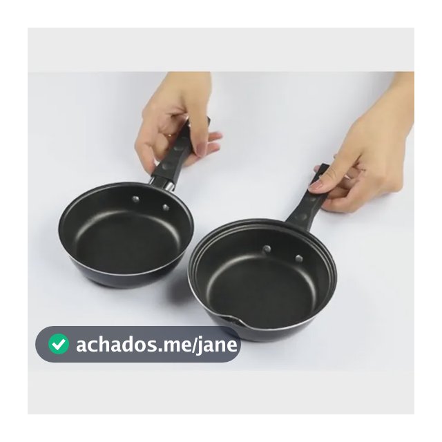 Frigideira Mini Antiaderente Omeleteira Hamburgueira Cozinha Cor Preto