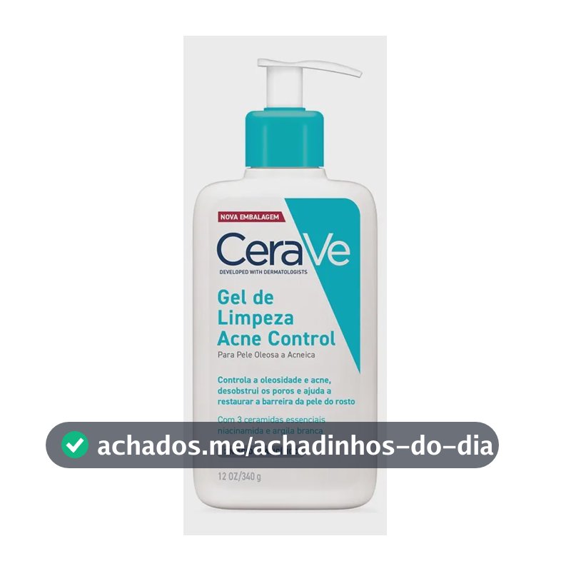 Gel De Limpeza Acne Control Para Pele Oleosa 340g Cerave