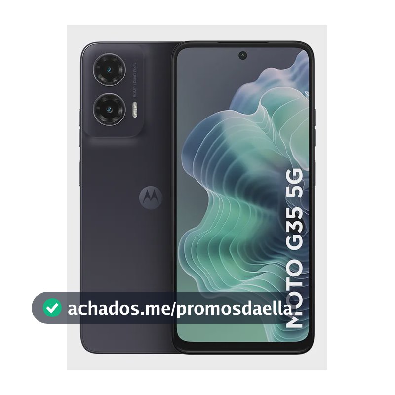 Smartphone Motorola Moto g35 5G - 128GB 4GB RAM+8GB Ram Boost, e Camera 50MP com AI NFC Tela 6.7" com Superbrilho - Grafite