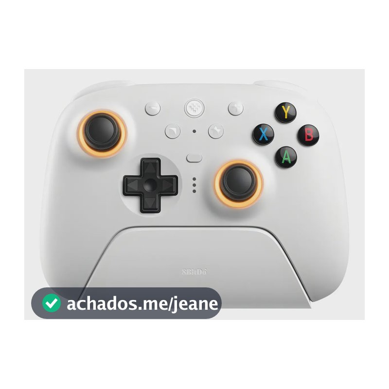 Controle Sem Fio 8bitdo Ultimate 2 Gatilhos Hall Tmr Pro Cor Branco