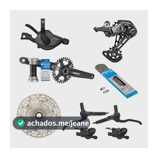 Kit Transmissão Deore M6100 12v Shimano E Freio Hidráulico