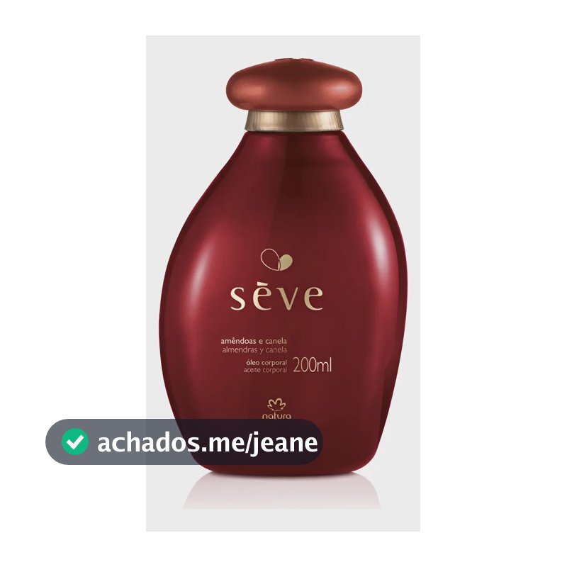 Óleo Corporal Sève Amêndoas E Canela 200ml Natura