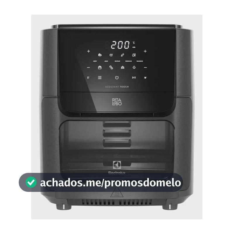 Air Fryer Forno 5 Em 1 12l 1700w digital 1 Bandeja Antiaderente 5 Modos Preparo 7 Receitas Programadas Aviso Sonoro Fritadeira Elétrica Sem Óleo Forno Bancada Electrolux Eaf85 Grafite Cinza 127v