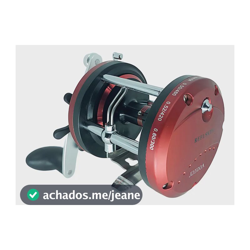 Carretilha Reelsking Jd 500a - 12 Rol Drag:28kg Pesca Pesada Lado da manivela Direito