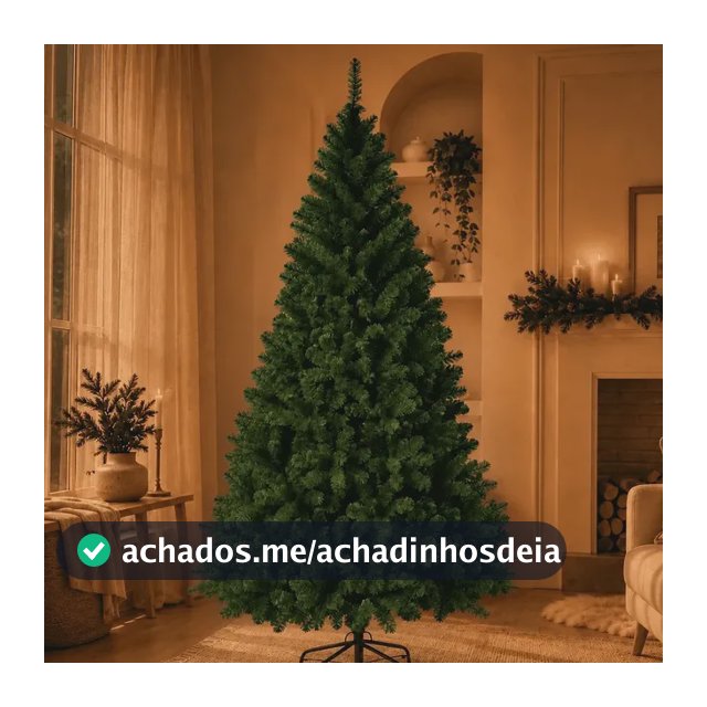 Árvore De Natal Premium Pinheiro Cheia Luxo 180cm 750 Galhos Cor Verde