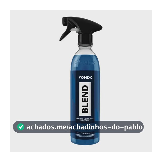 Cera Automotiva Vitrificadora Blend Vonixx Carnaúba + Sílica