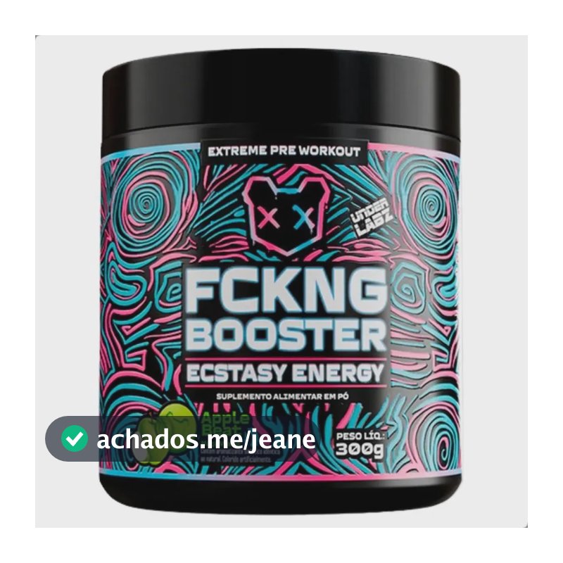 Suplemento em pó Under Labz Pré Treino Fckng Booster 600g sabor Apple BEAT x 300g