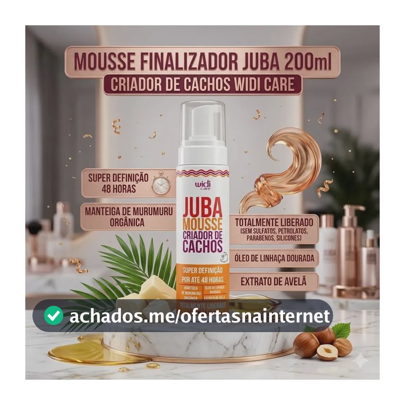 Mousse Finalizador Widi Care Juba para Cachos Definidos e Brilho