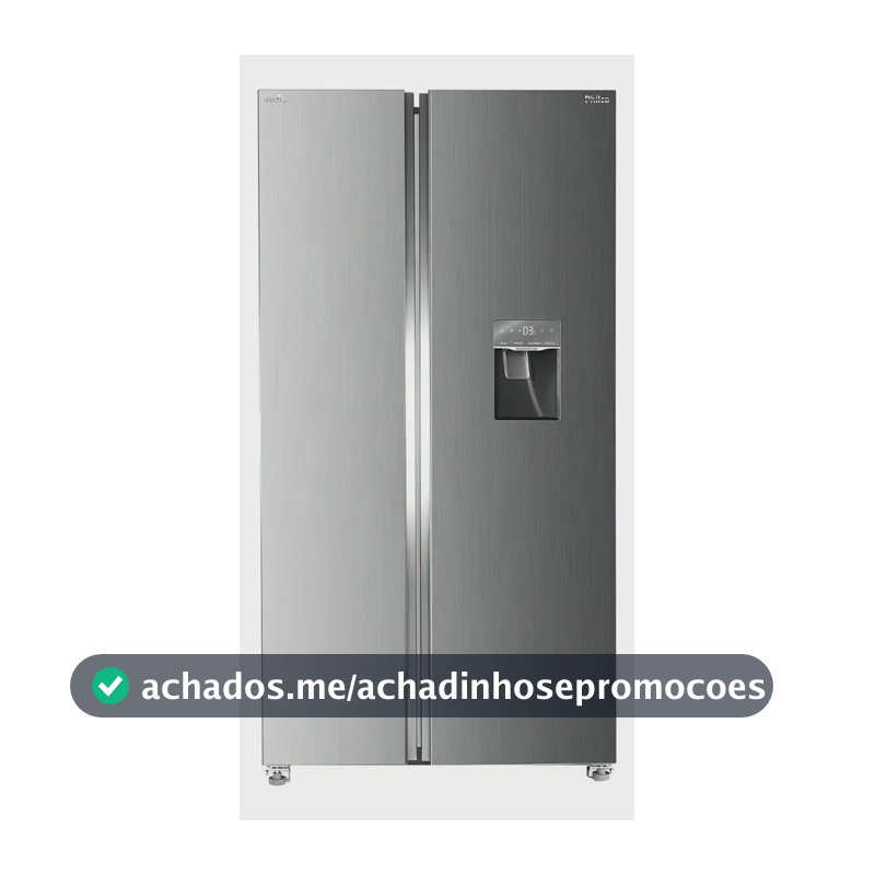 Geladeira Philco Prf535id Side By Side Inverter 434l Cor Inox
