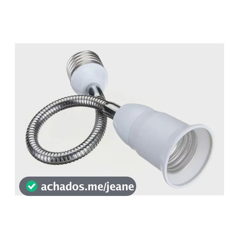Extensor Lâmpada 60cm Adaptador Bocal Soquete E27