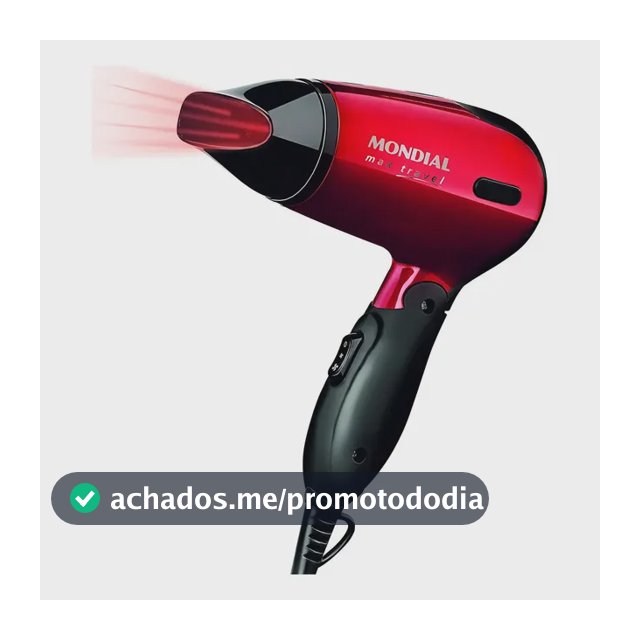 Secador de cabelo dobrável Mondial Max Travel 1200w Sc-10