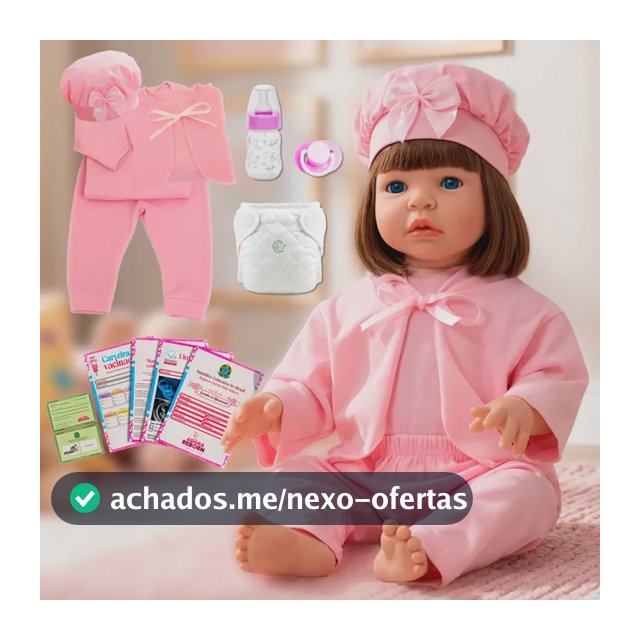 Boneca Bebê Reborn Realista 100% Silicone Pode Dar Banho