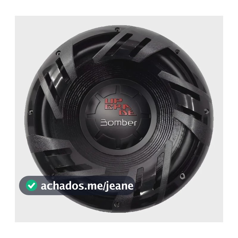 Subwoofer Bomber Upgrade 12 Pol 350w Rms Bobina 4 Ohms Preto