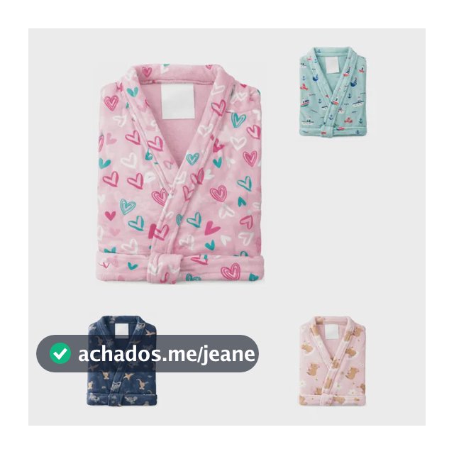Roupão Infantil Microfibra De Banho Menino Menina Estampado Estampado Coração Rosa 4 A 6 Anos