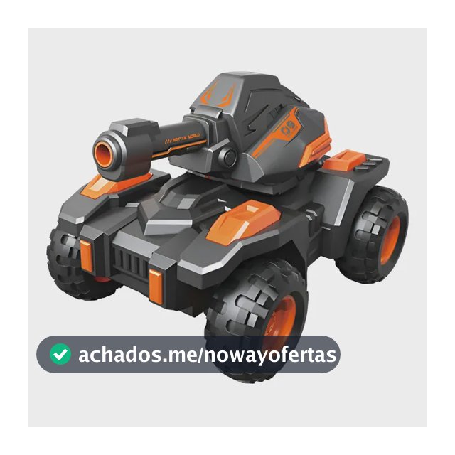 Carro Controle Remoto Infantil Tanque Bomb Laranja Maxi Toys