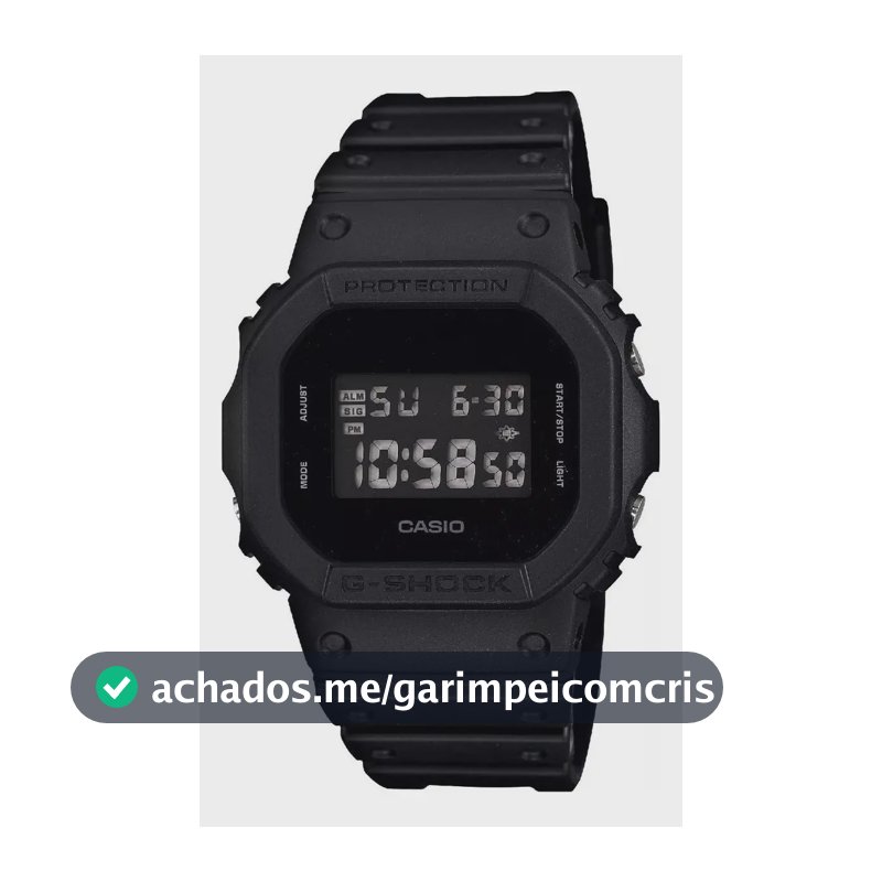 Relógio Casio Masculino G-shock Digital Preto Dw-5600bb-1dr Preto