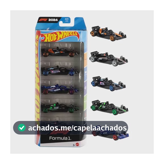 Pack Com 5 Carros Hot Wheels - Fórmula 1 F1 2024 Multicor