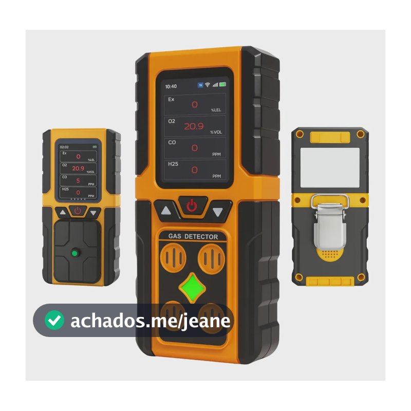 Detector De 4 Gases + Certificado Calibração Rastreável Rbc