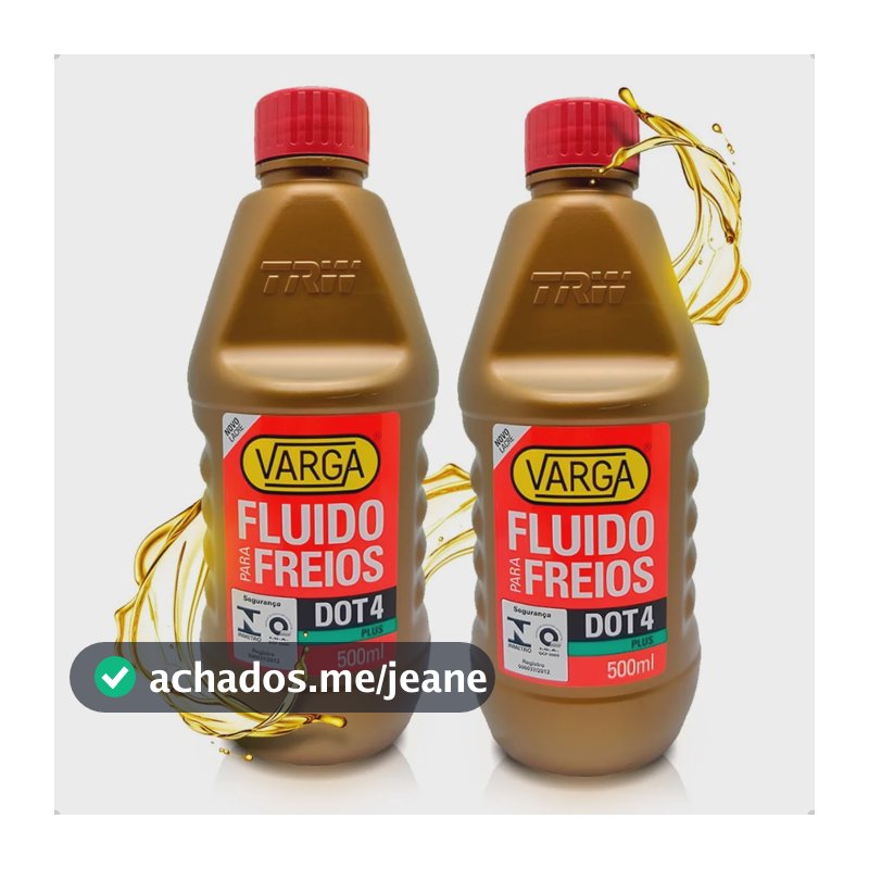 Kit 2 Fluido De Freio Oleo Dot4 Varga Trw 500ml Rclf00054