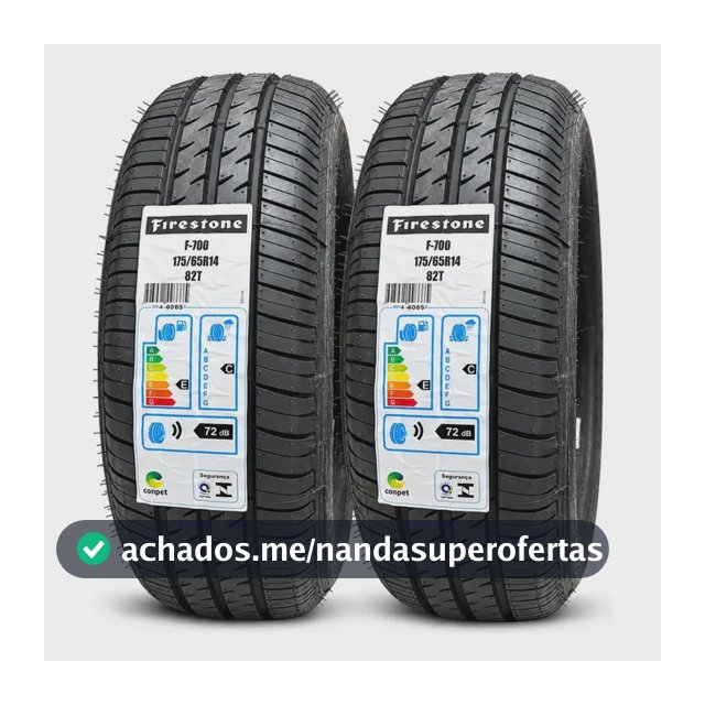 Kit 2 Pneus Firestone F700 175/65R14 82T aro 14