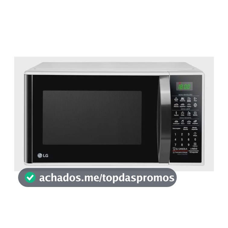 Micro-ondas LG 30L Branco Limpa Fácil - 127V