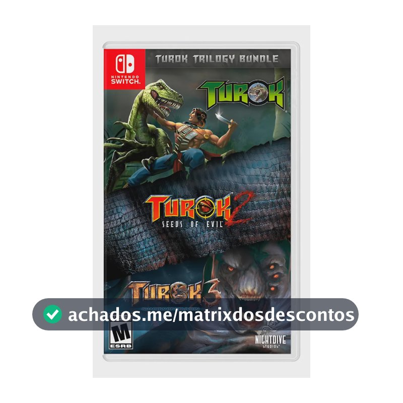 Turok Trilogy Nintendo Switch Mídia Física Ação Aventura