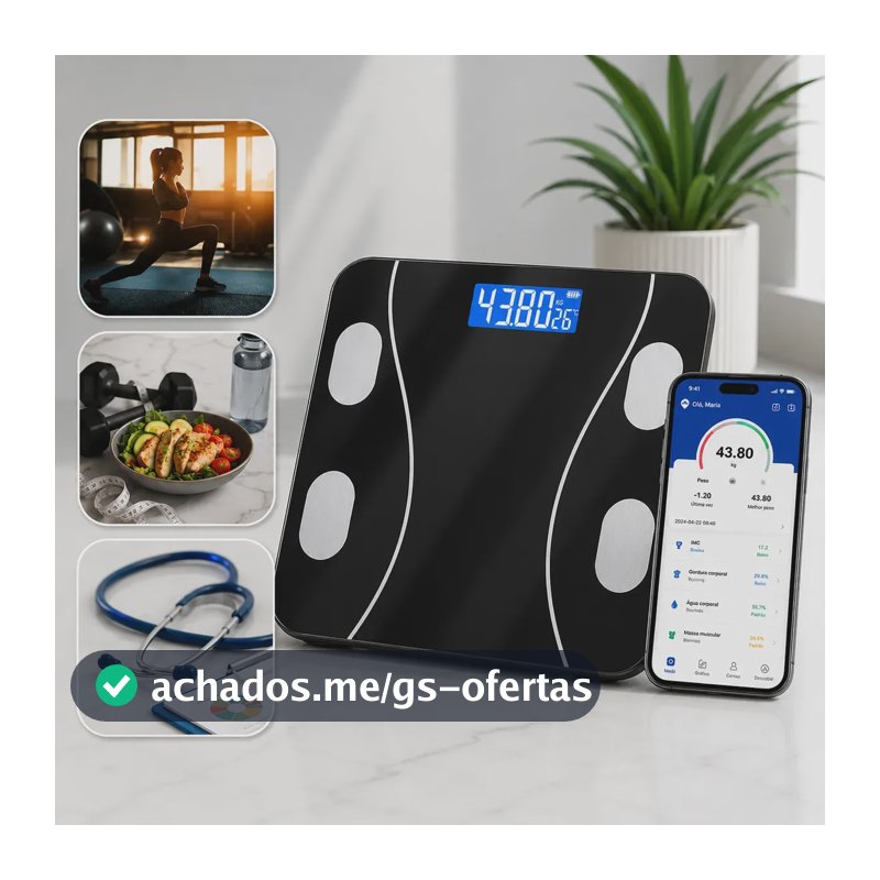 Balança Digital Bioimpedancia Bluetooth Corporal 180kg Cities To Go Saude Dieta Esporte