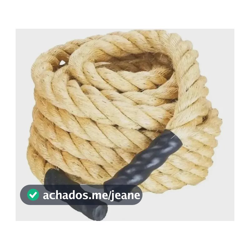 Corda Naval Sisal 32mm 5 Mt Exercicio Funcional E Hope Climb