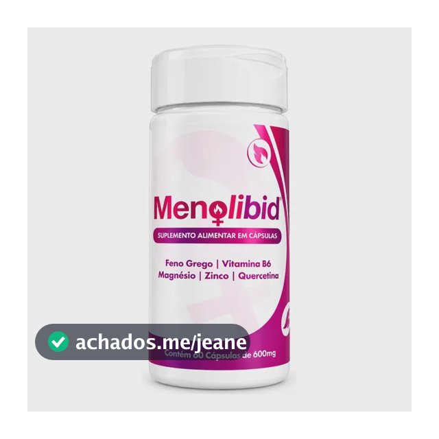 Suplemento Feminino Libido Desejo Lubrificação Menolibid Sem Sabor