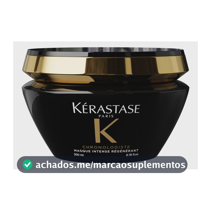 Máscara Capilar Regeneradora para Hidratação Profunda, Brilho Intenso e Controle do Frizz Chronologiste Intense Régénérant Kérastase 200ml