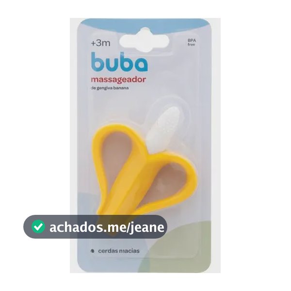 Massageador De Gengiva Buba Em Silicone para bebê BANANA