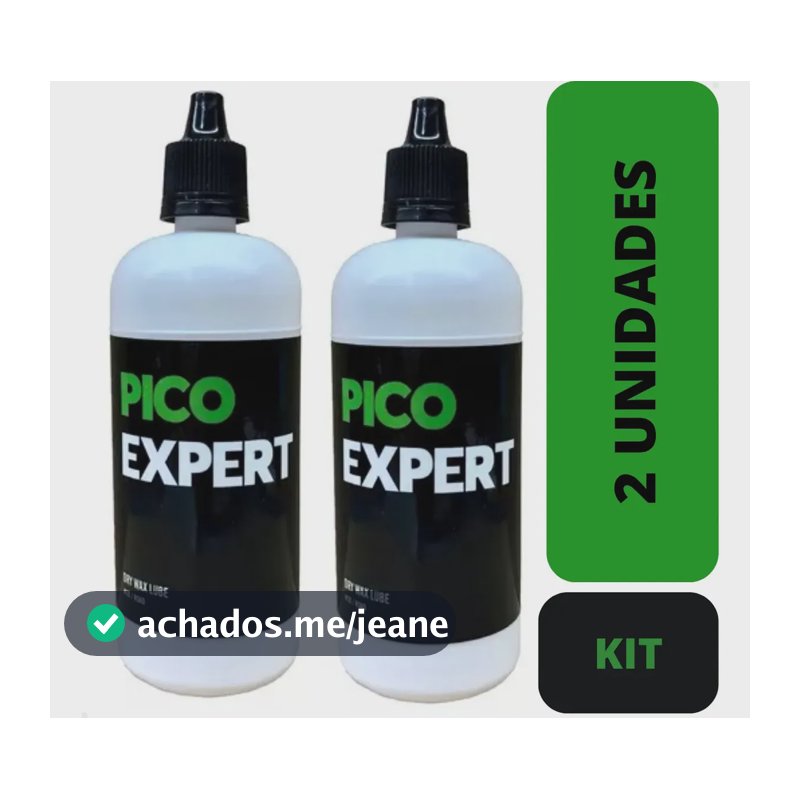 Lubrificante Corrente Bike Cera Seco 120ml Pico Expert 2 Unid