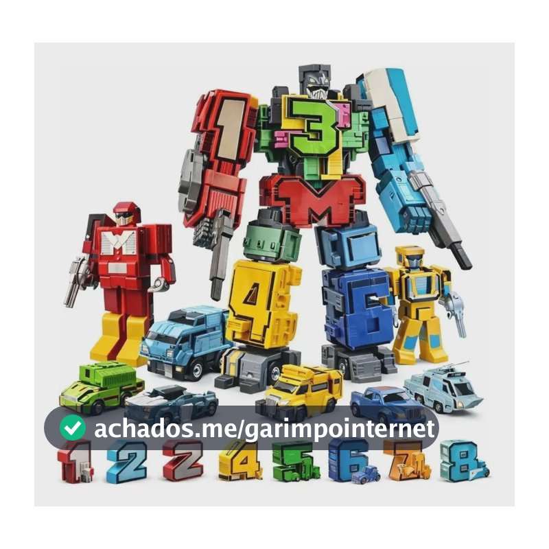 Brinquedo Educativo Numeros Transforma Em Robo Transformers Robô Diversos