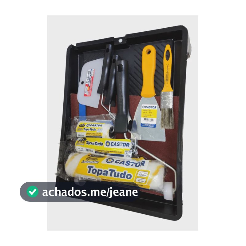 Kit Para Pintura Topa Tudo Não Respinga 10 Peças - Castor