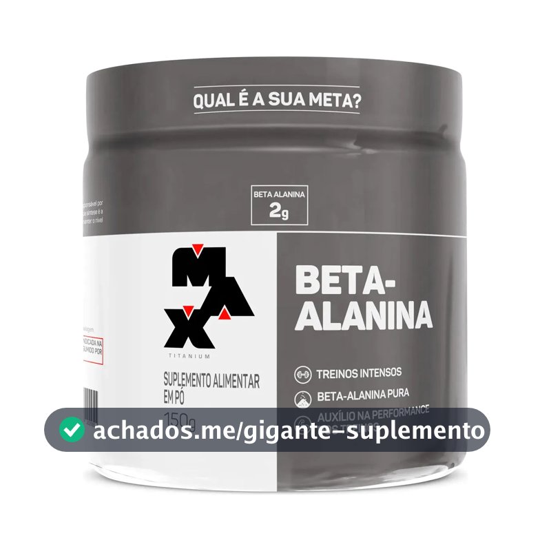 Beta Alanina 150g Max Titanium Suplemento Para Treino Sem Sabor