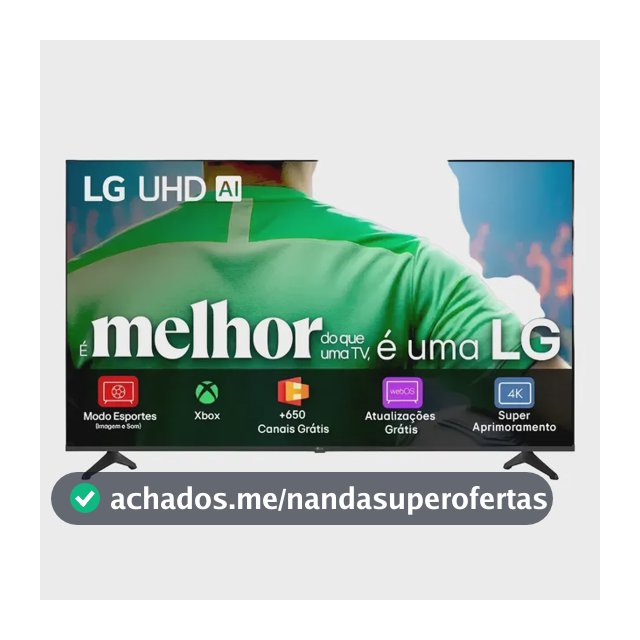 Smart Tv LG Uhd Ai Ua75 50 Polegadas Hdr10 Pro Processador 7