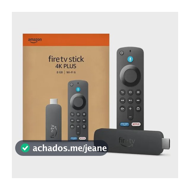 Amazon Fire Tv Stick 4k Plus Wifi6 Jogue Xbox Game Pass Cor Preto Tipo de controle remoto De voz