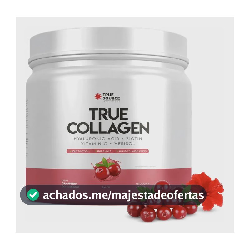 True Collagen True Source Colágeno Verisol + Ác Hialurônico Cranberry E Hibisco