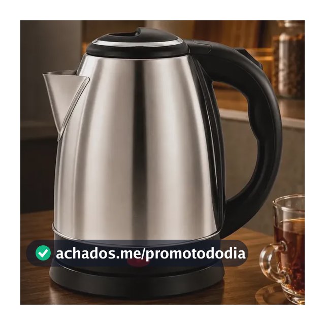 Chaleira Jarra Elétrica 1,8l Litros Em Inox Desligamento Automático Aquecimento Rápido Segura Café Chá Fácil Abertura Alça Viacruz