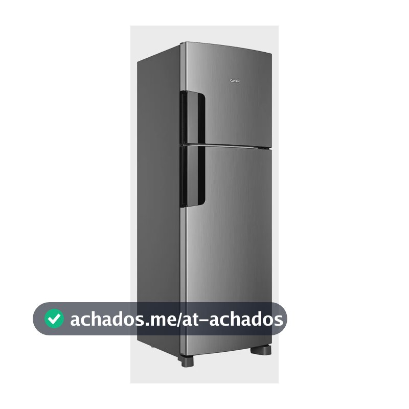 Geladeira Consul Frost Free 377 Litros Duplex Inox CRM44MK