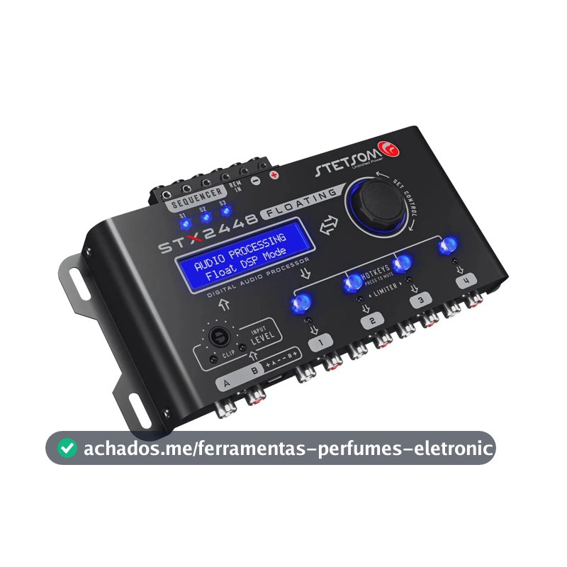 Processador Stetsom STX 2448 Floating Digital Automotivo c/ 2 Entradas e 4 Saídas RCA