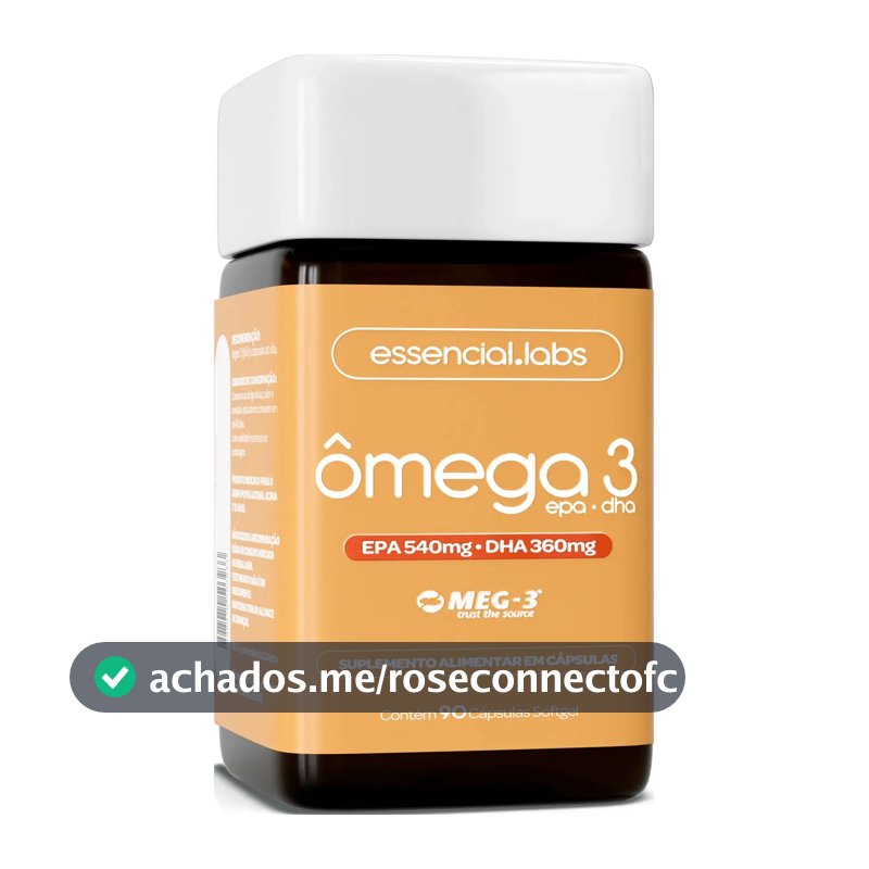 ÔMEGA 3 EPA DHA 1000mg com Selo MEG-3® - 90 Cápsulas Softgel - 100% Puro com Tecnologia Avançada e Alta Biodisponibilidade