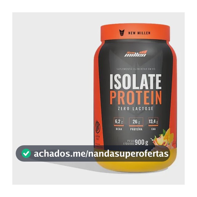 Proteína New Millen Premium Whey Isolado Isolate em pó sabor Peach/Mango x 900g
