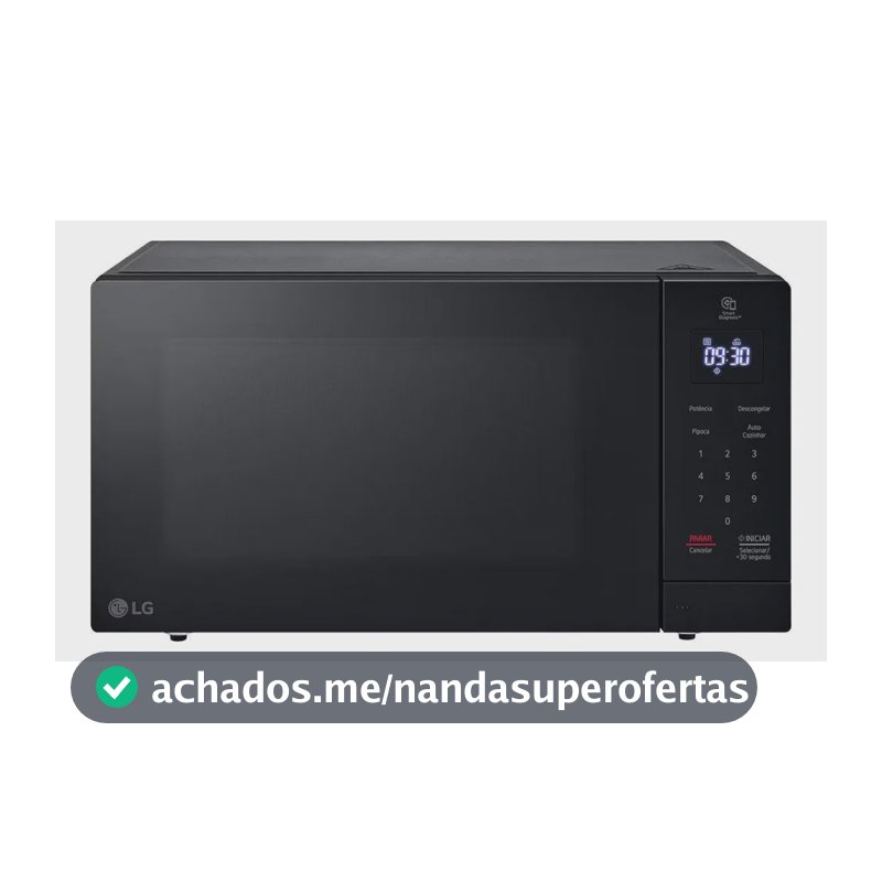 Micro-ondas NeoChef LG 30L Preto Limpa Fácil - 220V